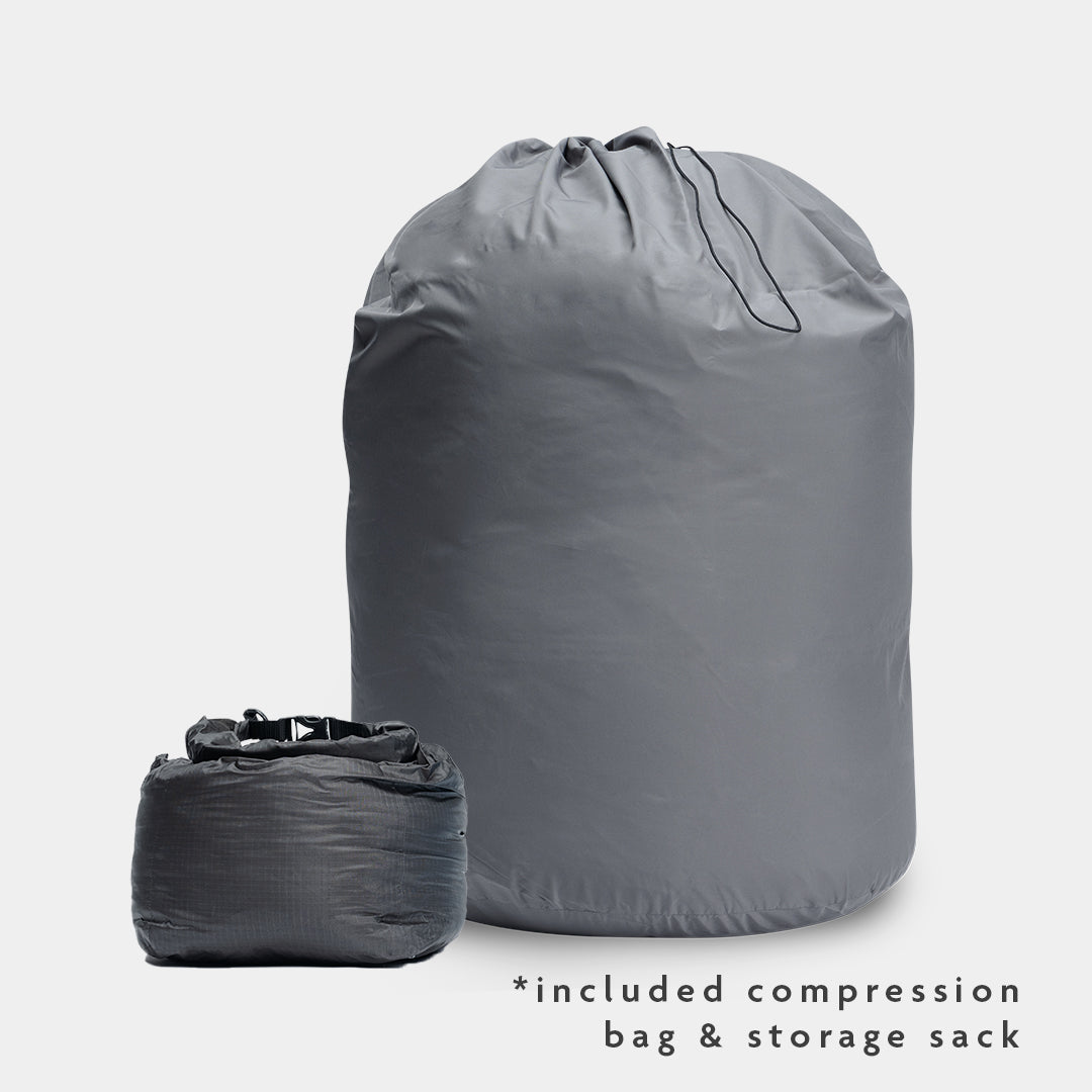 included compression sack and storage bag together. all-groups