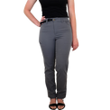 front view of women's gray hiking pants