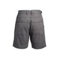 rear view of women's gray hiking shorts